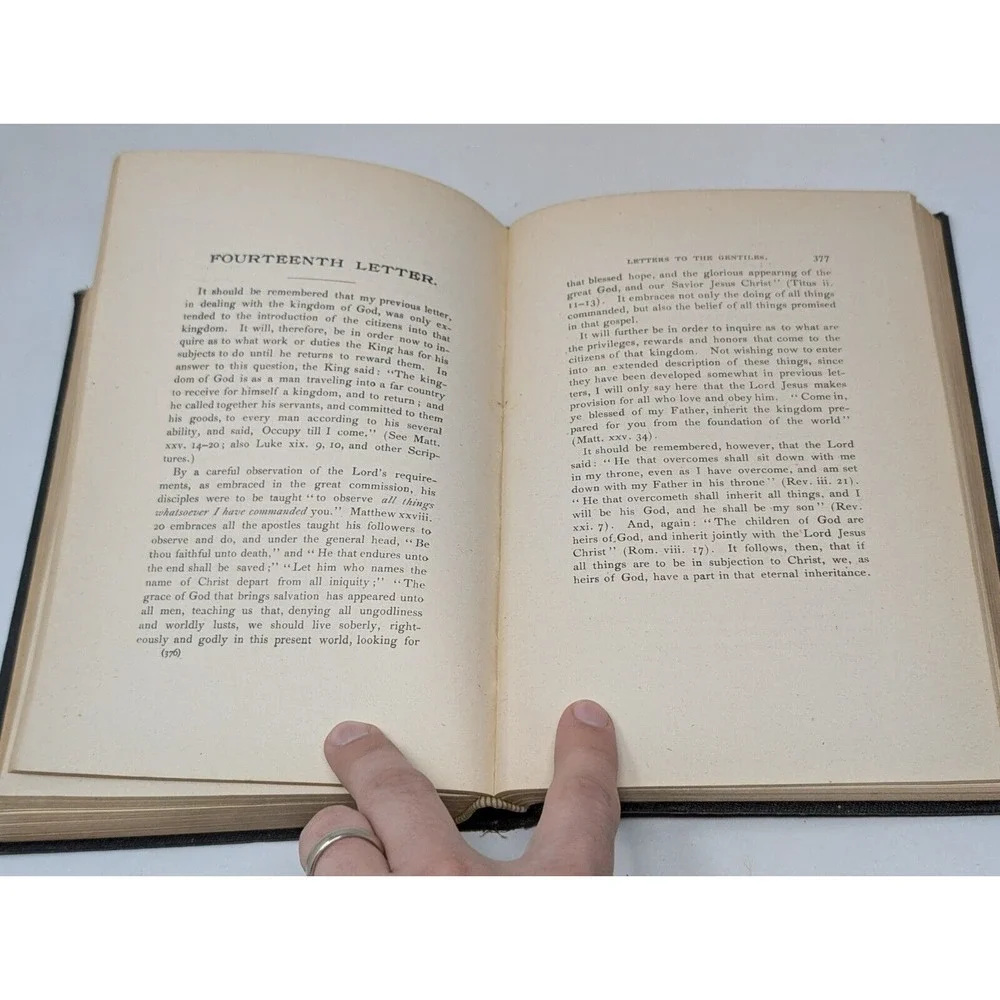Letters To The Children‎ Of Abraham Jews By William Ruble 1896 Antique Book VTG